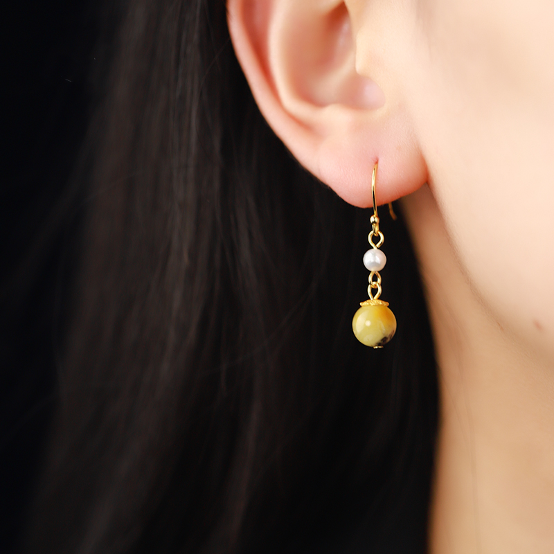 Amber Earrings