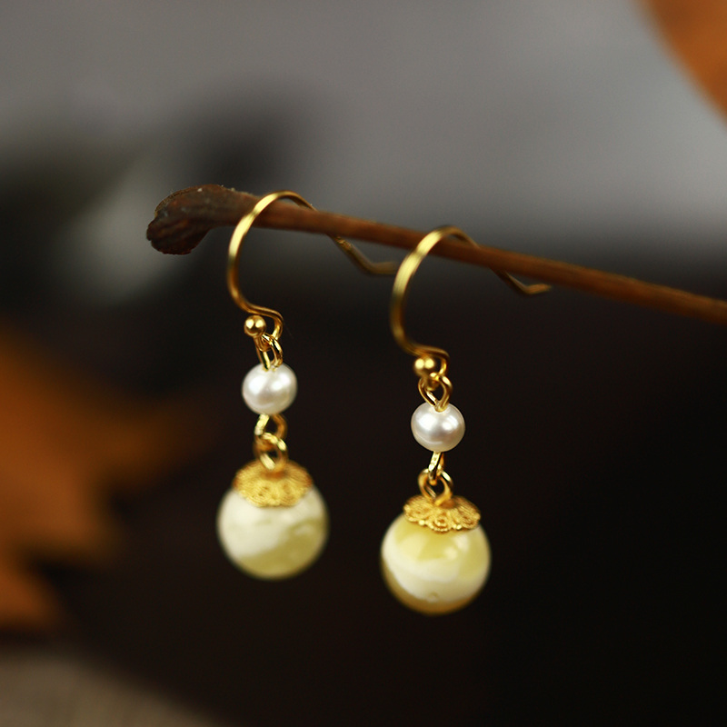 Amber Earrings